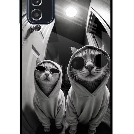 Hood Cats Samsung M52 5G Glass Case Back Cover by Casekaro