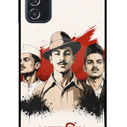 Bhagat Singh Trio Samsung M52 5G Glass Case