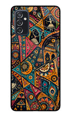 Folk Print Samsung M52 5G Glass Case