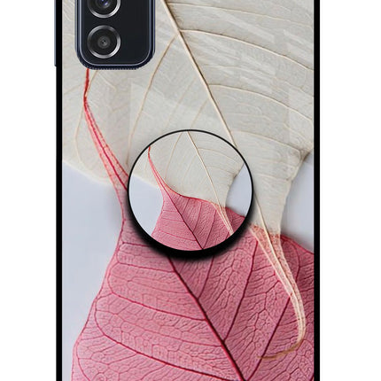 White Pink Leaf Samsung M52 5G Pop Case by Casekaro