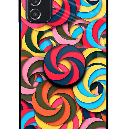 Spiral Pattern Samsung M52 5G Pop Case by Casekaro