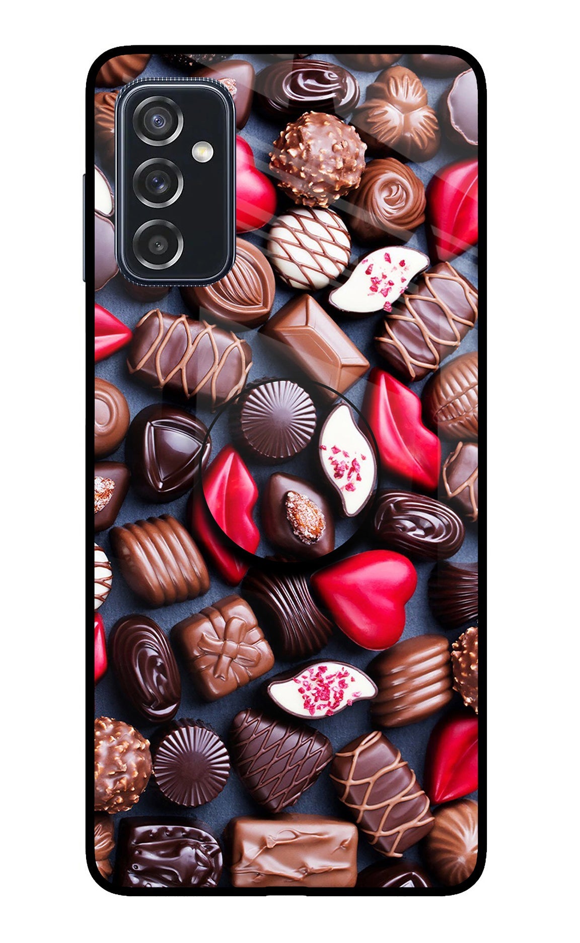 Chocolates Samsung M52 5G Glass Case