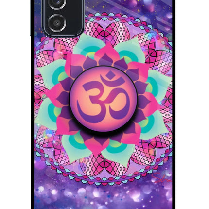 Om Purple Samsung M52 5G Glass Case