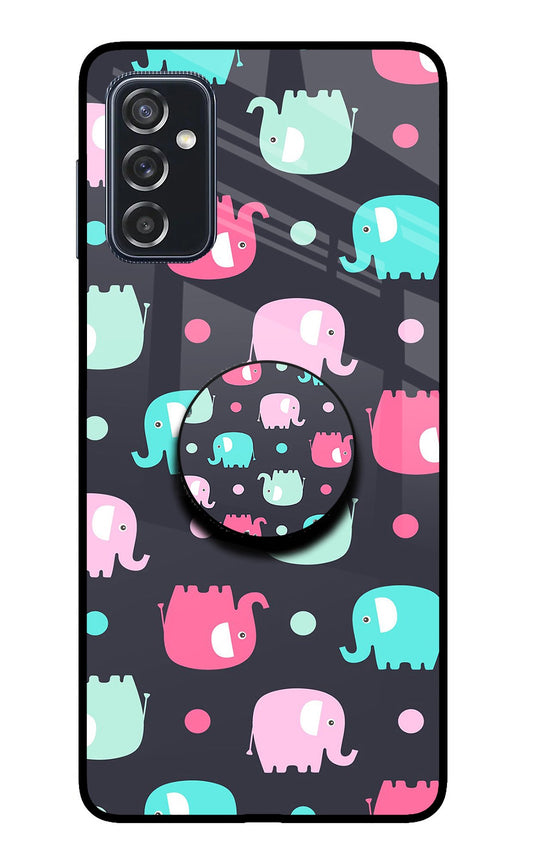 Baby Elephants Samsung M52 5G Glass Case