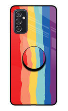 Rainbow Samsung M52 5G Glass Case