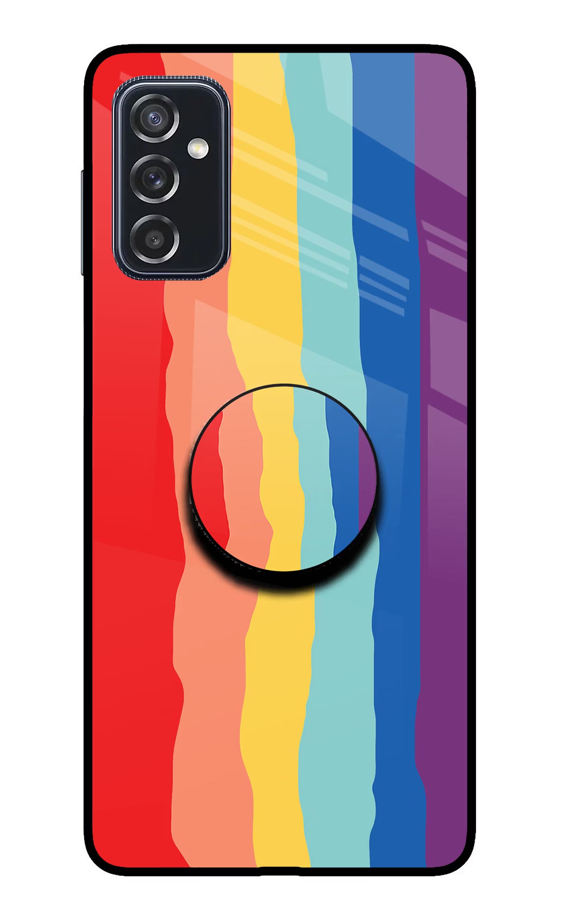Rainbow Samsung M52 5G Glass Case
