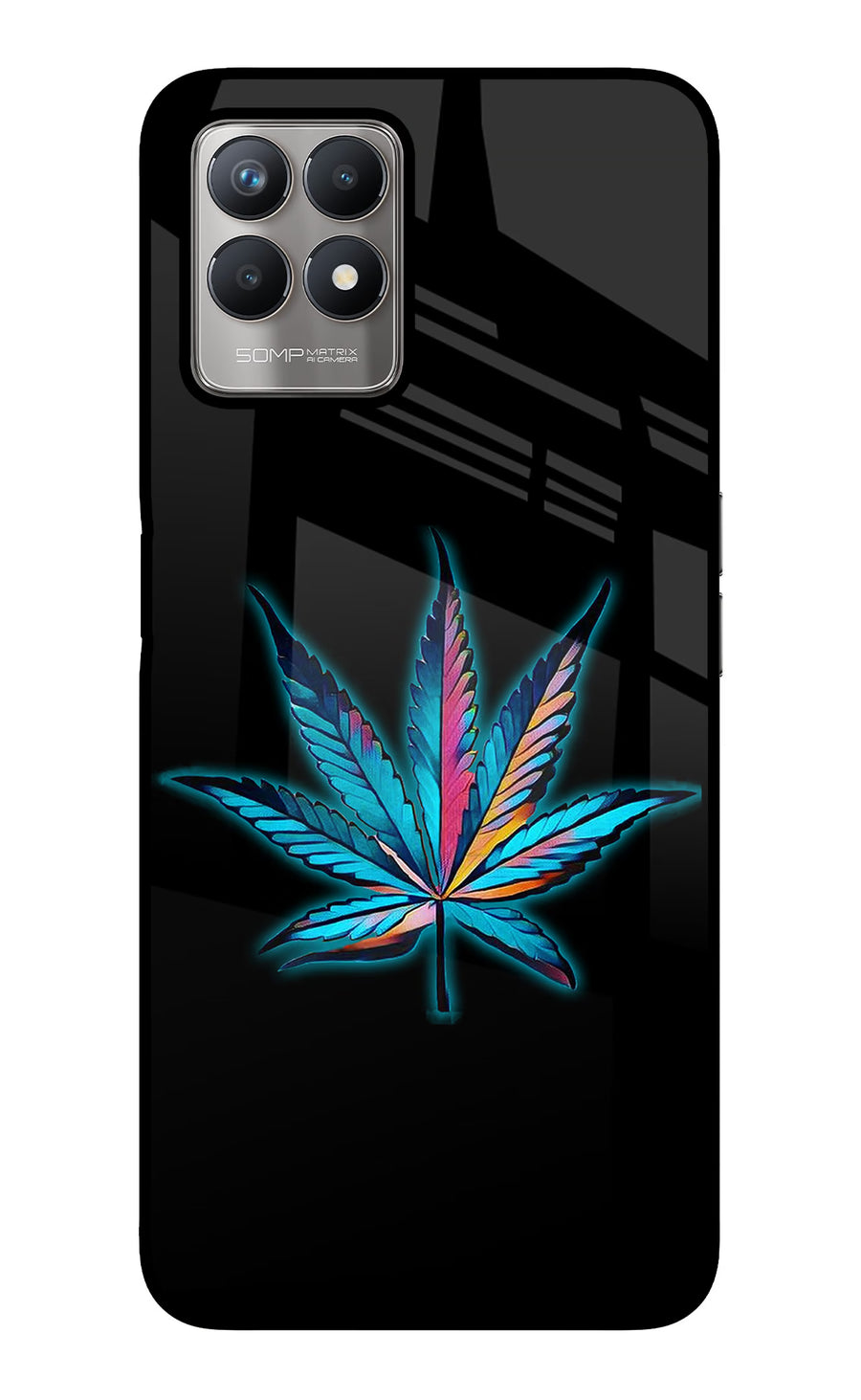 Weed Realme 8i Back Cover, Glass case