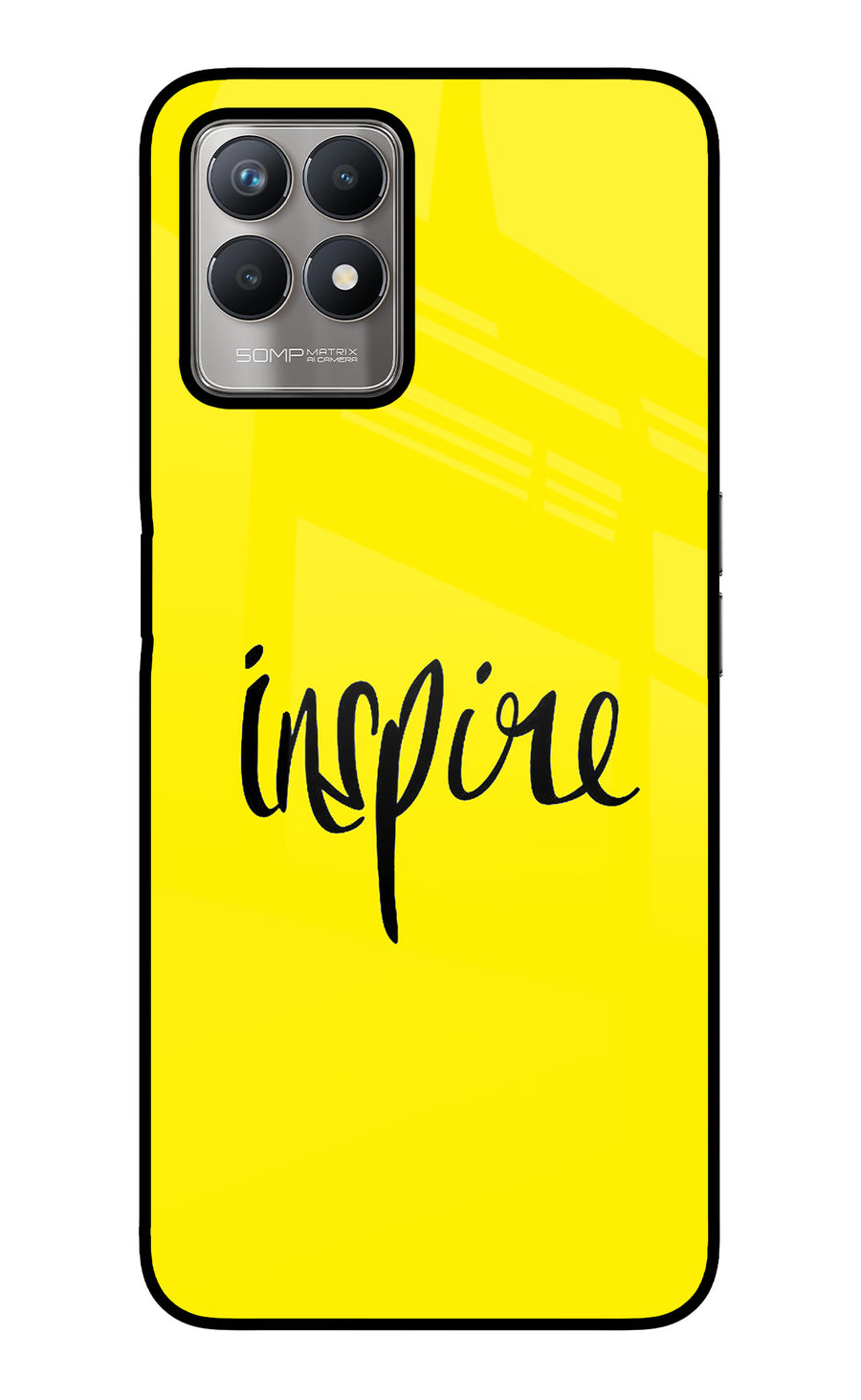 Inspire Realme 8i Back Cover, Glass case
