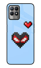 Peter Heart Realme 8i Glass Case Back Cover by Casekaro
