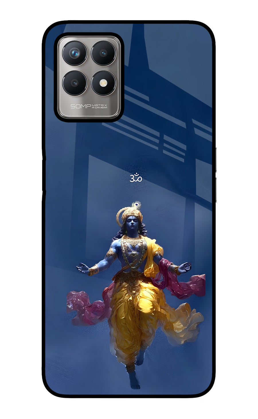 Cosmic Krishna Realme 8i Back Cover, Glass case