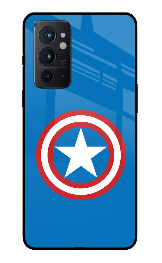 Captain America Logo Oneplus 9RT Glass Case