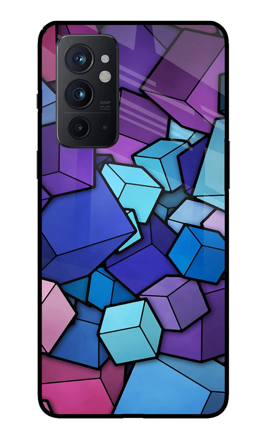 Cubic Abstract Oneplus 9RT Glass Case