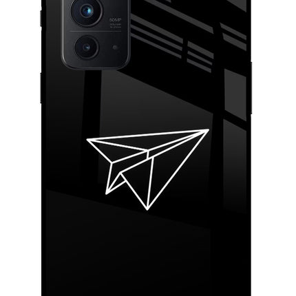 Paper Plane White Oneplus 9RT Glass Case