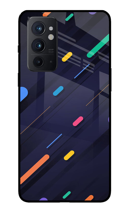 Abstract Design Oneplus 9RT Glass Case