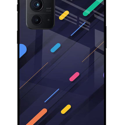 Abstract Design Oneplus 9RT Glass Case
