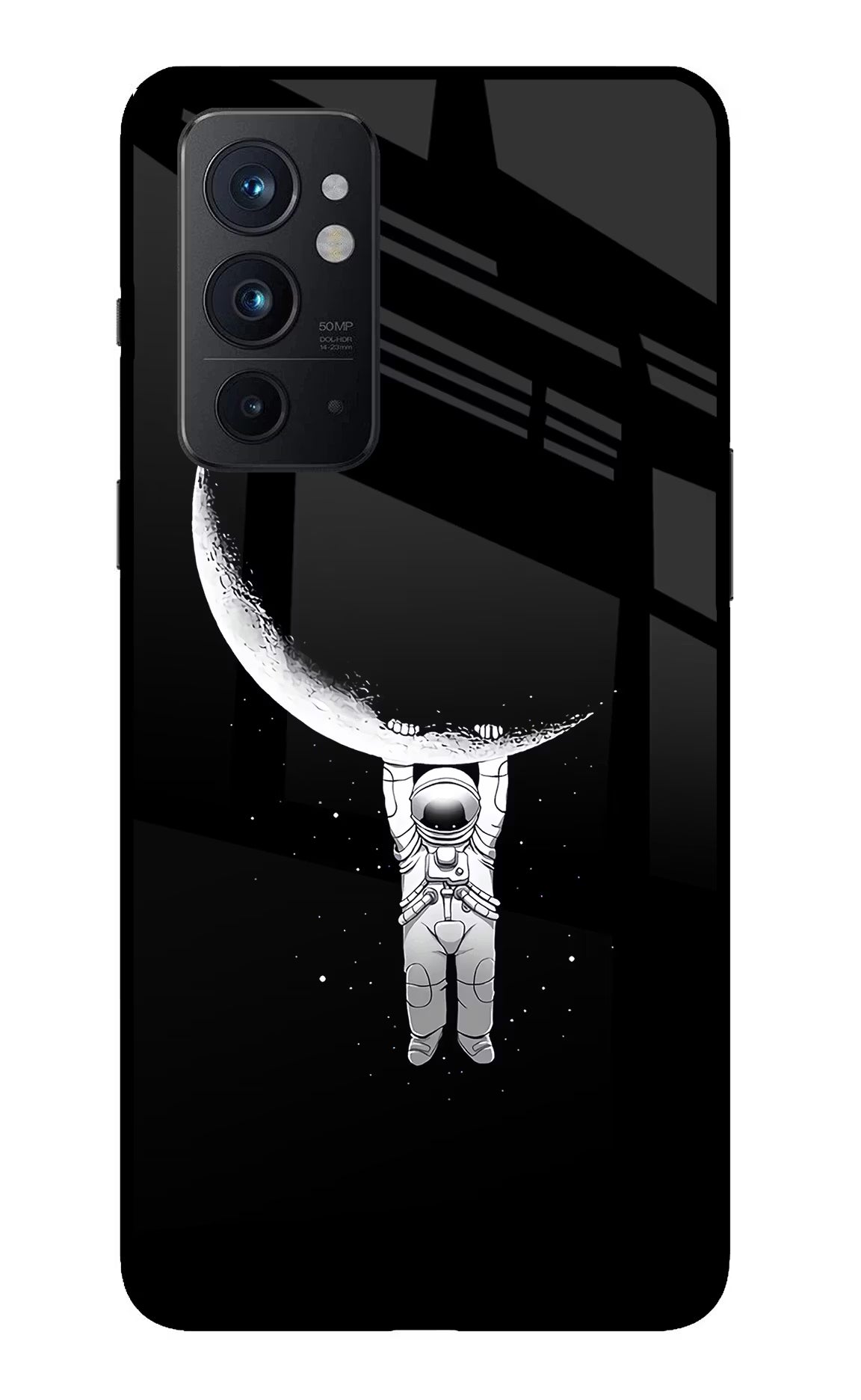 Moon Space Oneplus 9RT Glass Case Back Cover by Casekaro