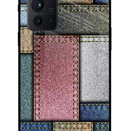 Multicolor Jeans Oneplus 9RT Glass Case