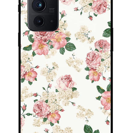 Flowers Oneplus 9RT Glass Case