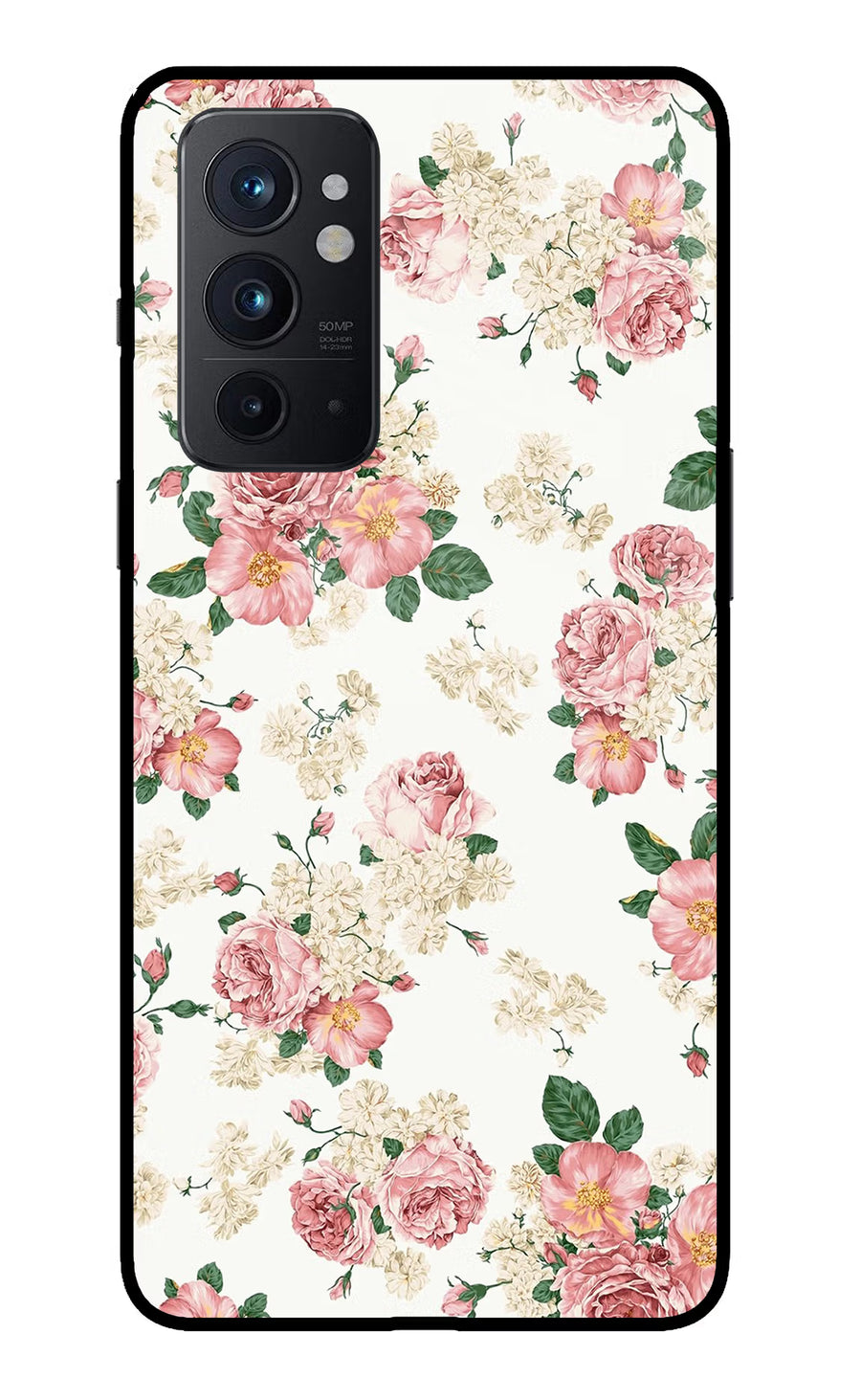 Flowers Oneplus 9RT Back Cover, Glass case
