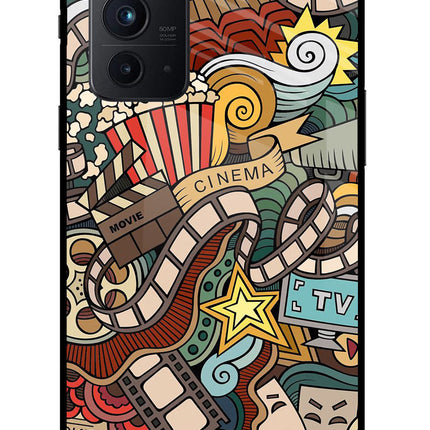 Cinema Abstract Oneplus 9RT Glass Case
