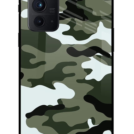 Camouflage Oneplus 9RT Glass Case