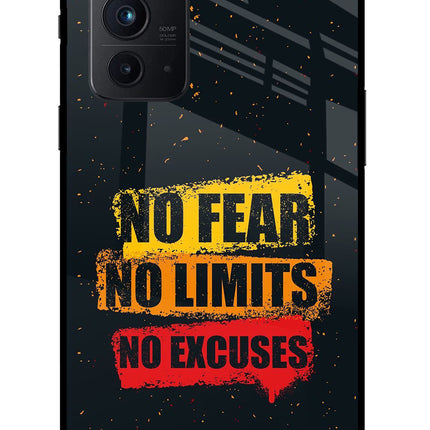 No Fear No Limits No Excuse Oneplus 9RT Glass Case