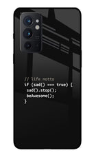 Life Motto Code Oneplus 9RT Glass Case