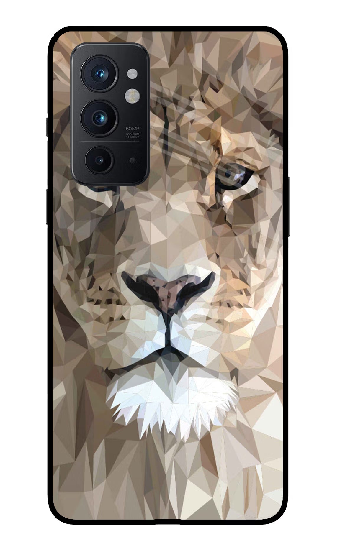 Lion Art Oneplus 9RT Glass Case Back Cover by Casekaro