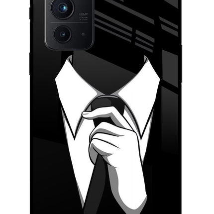 Black Tie Oneplus 9RT Glass Case