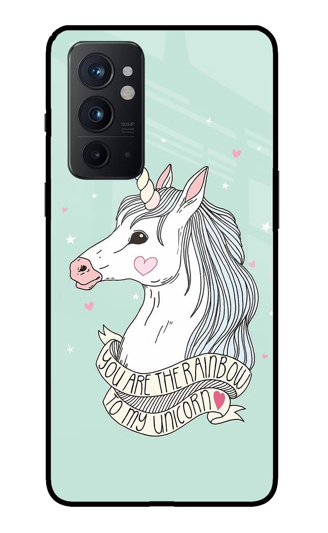 Unicorn Wallpaper Oneplus 9RT Glass Case Back Cover by Casekaro