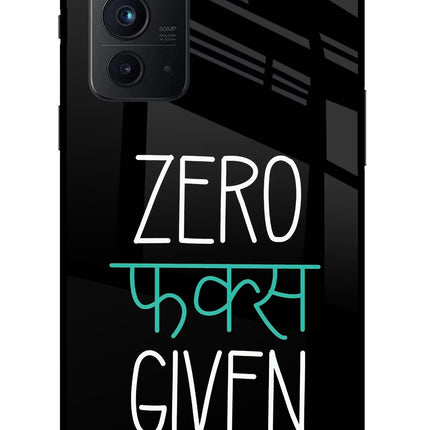 Zero Fucks Given Oneplus 9RT Glass Case