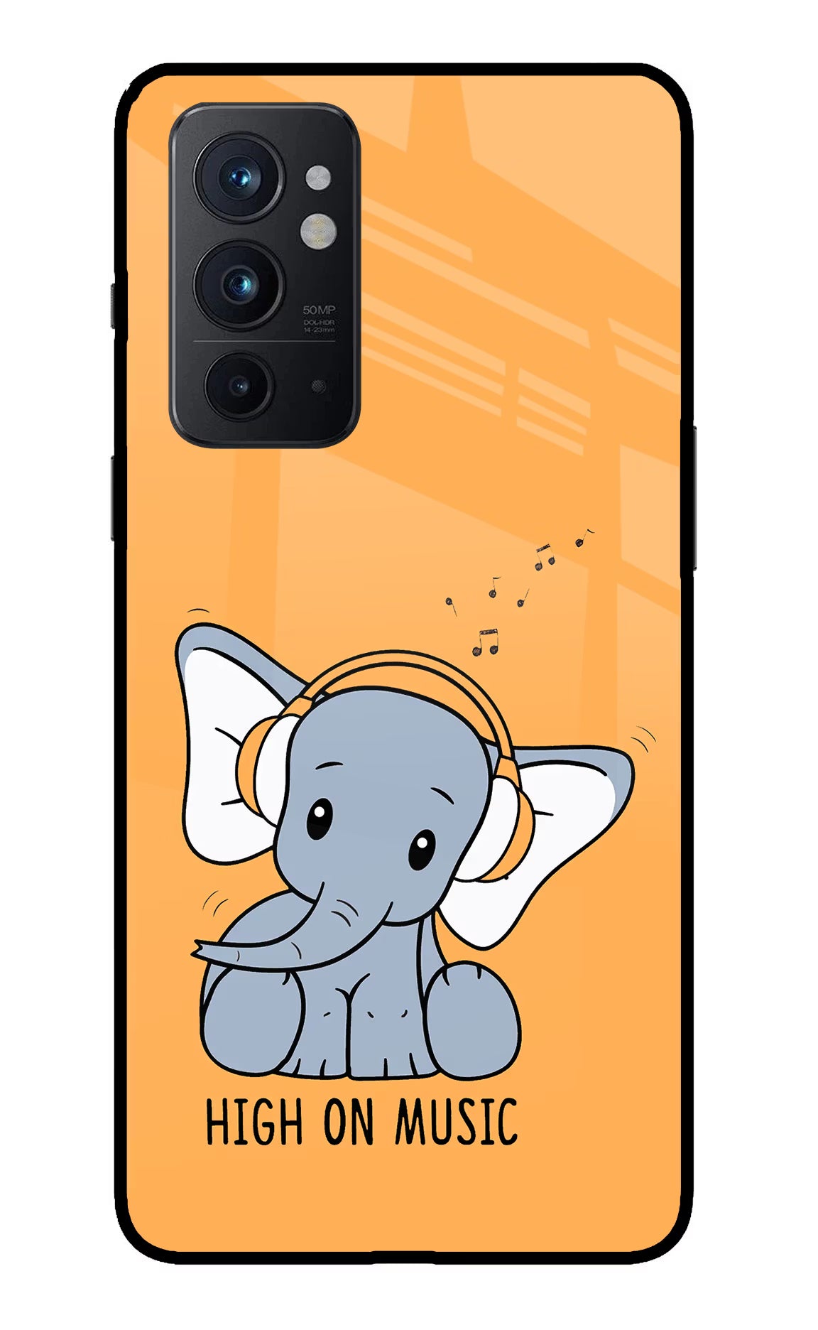 High On Music Oneplus 9RT Glass Case Back Cover by Casekaro