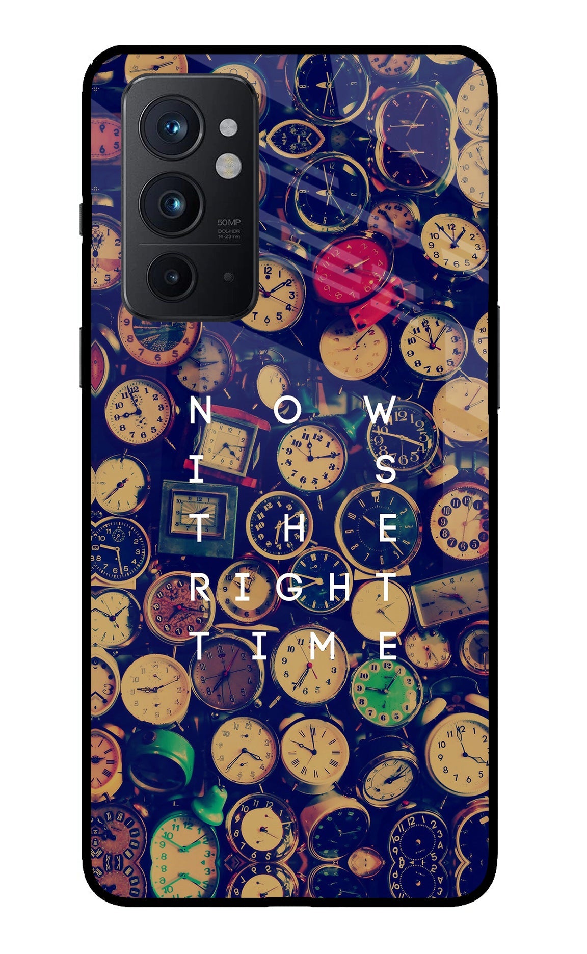 Now is the Right Time Quote Oneplus 9RT Glass Case