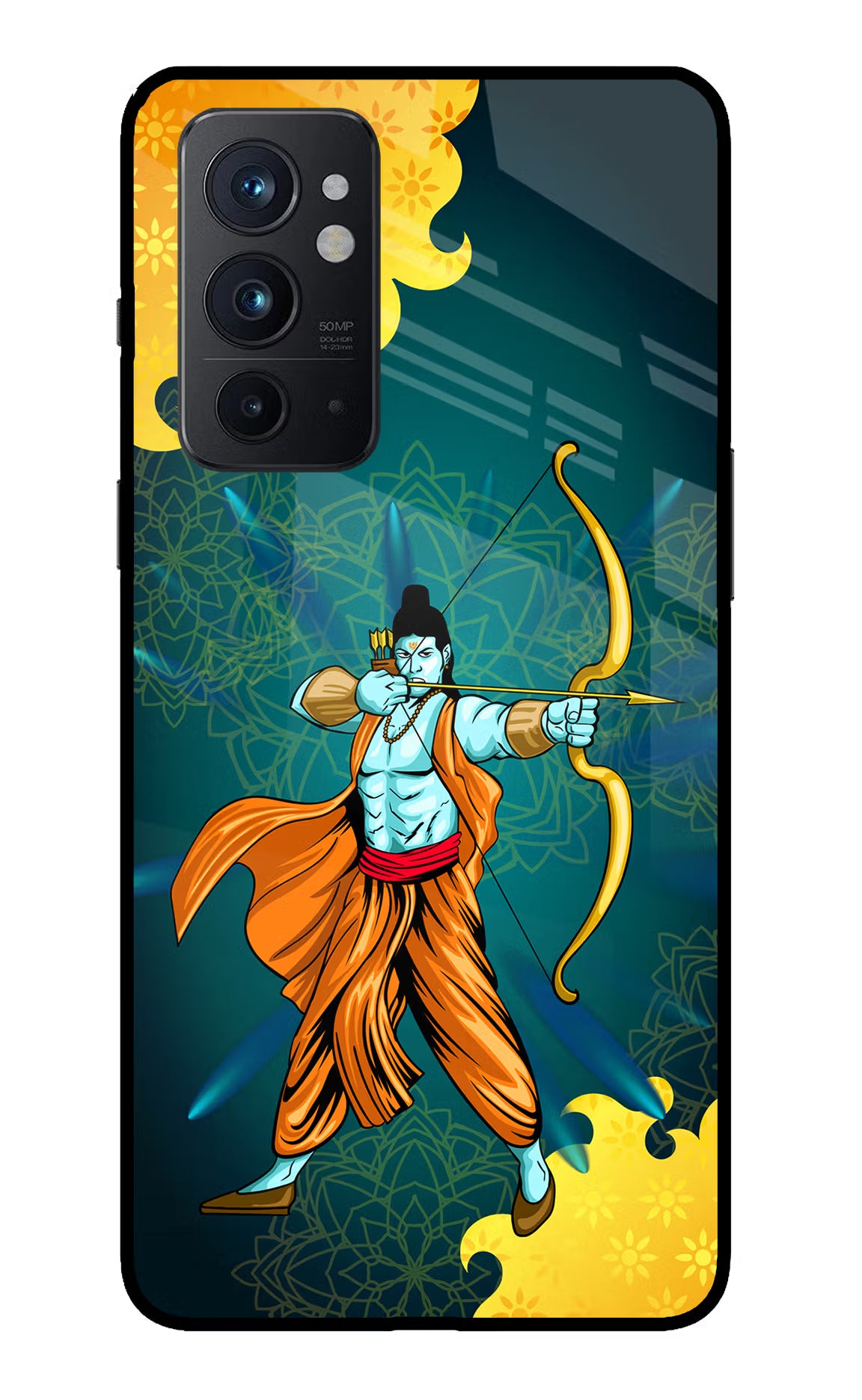 Lord Ram - 6 Oneplus 9RT Glass Case Back Cover by Casekaro
