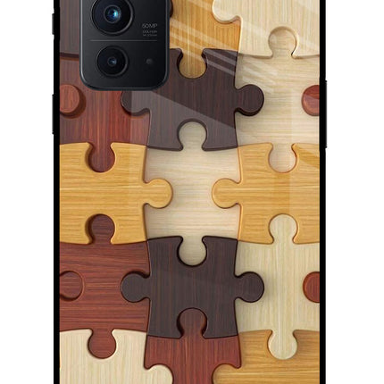 Wooden Puzzle Oneplus 9RT Glass Case