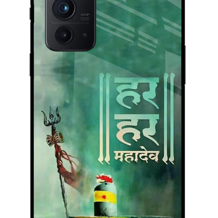 Har Har Mahadev Shivling Oneplus 9RT Glass Case