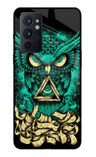 Green Owl Oneplus 9RT Glass Case