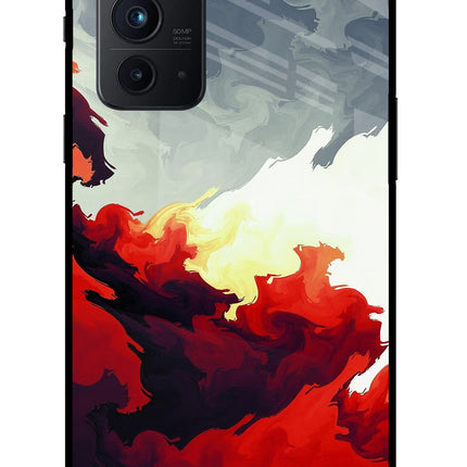 Fire Cloud Oneplus 9RT Glass Case