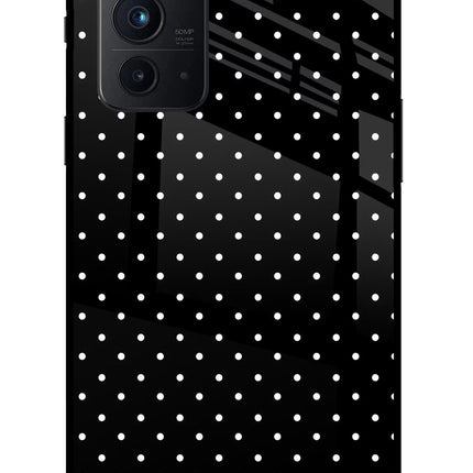 White Dots Oneplus 9RT Glass Case