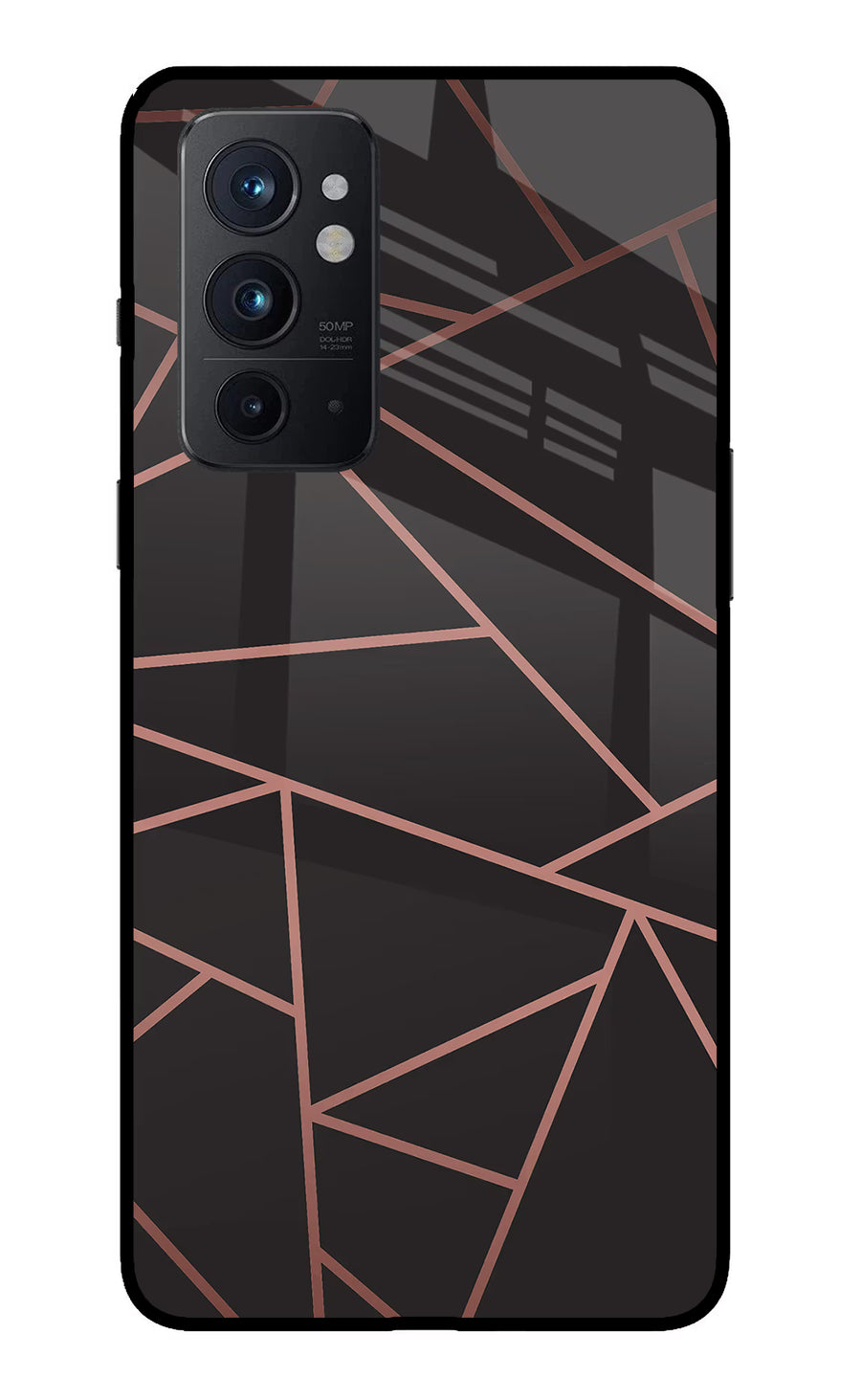 Geometric Pattern Oneplus 9RT Back Cover, Glass case