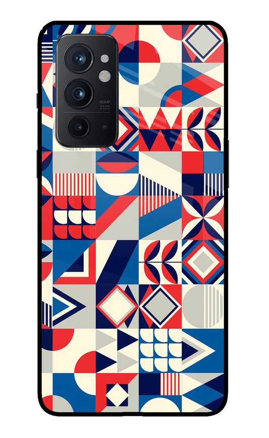 Colorful Pattern Oneplus 9RT Glass Case