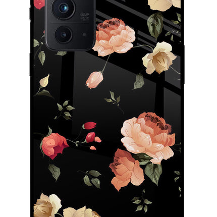Flowers Oneplus 9RT Glass Case