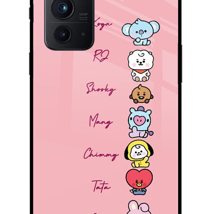 BTS names Oneplus 9RT Glass Case