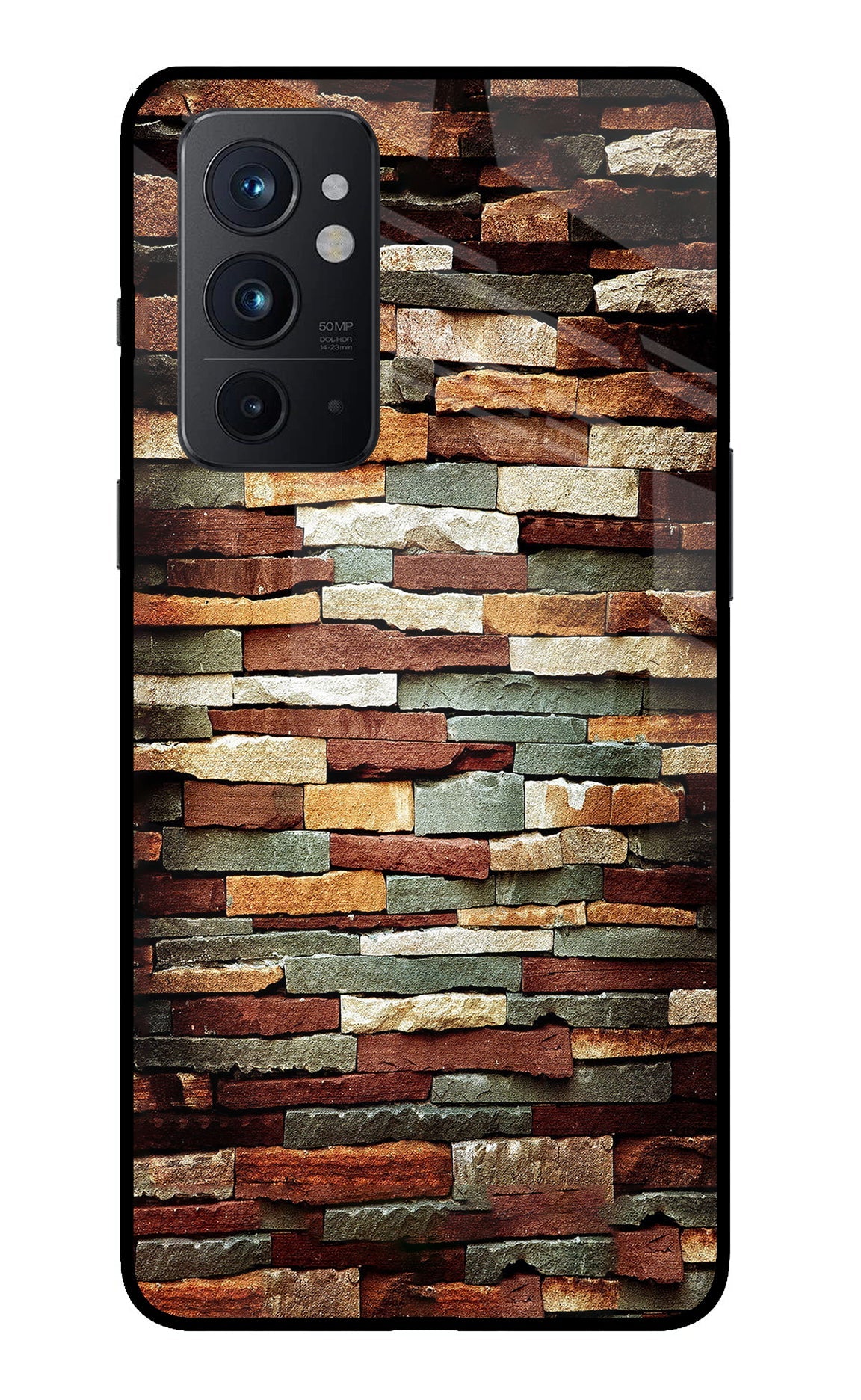 Bricks Pattern Oneplus 9RT Glass Case