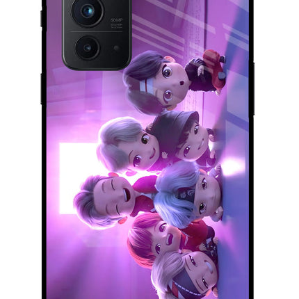 BTS Chibi Oneplus 9RT Glass Case