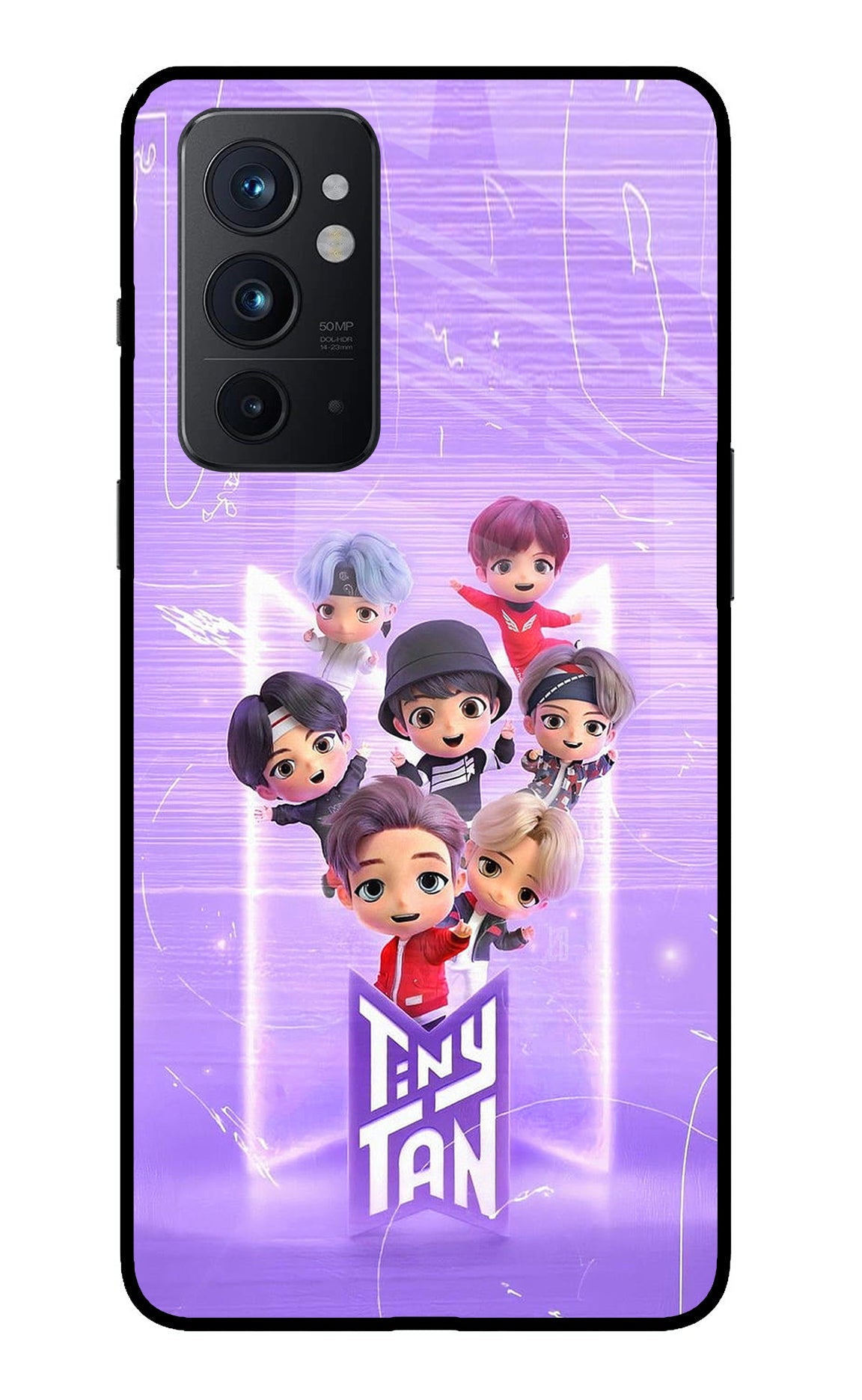 BTS Tiny Tan Oneplus 9RT Glass Case