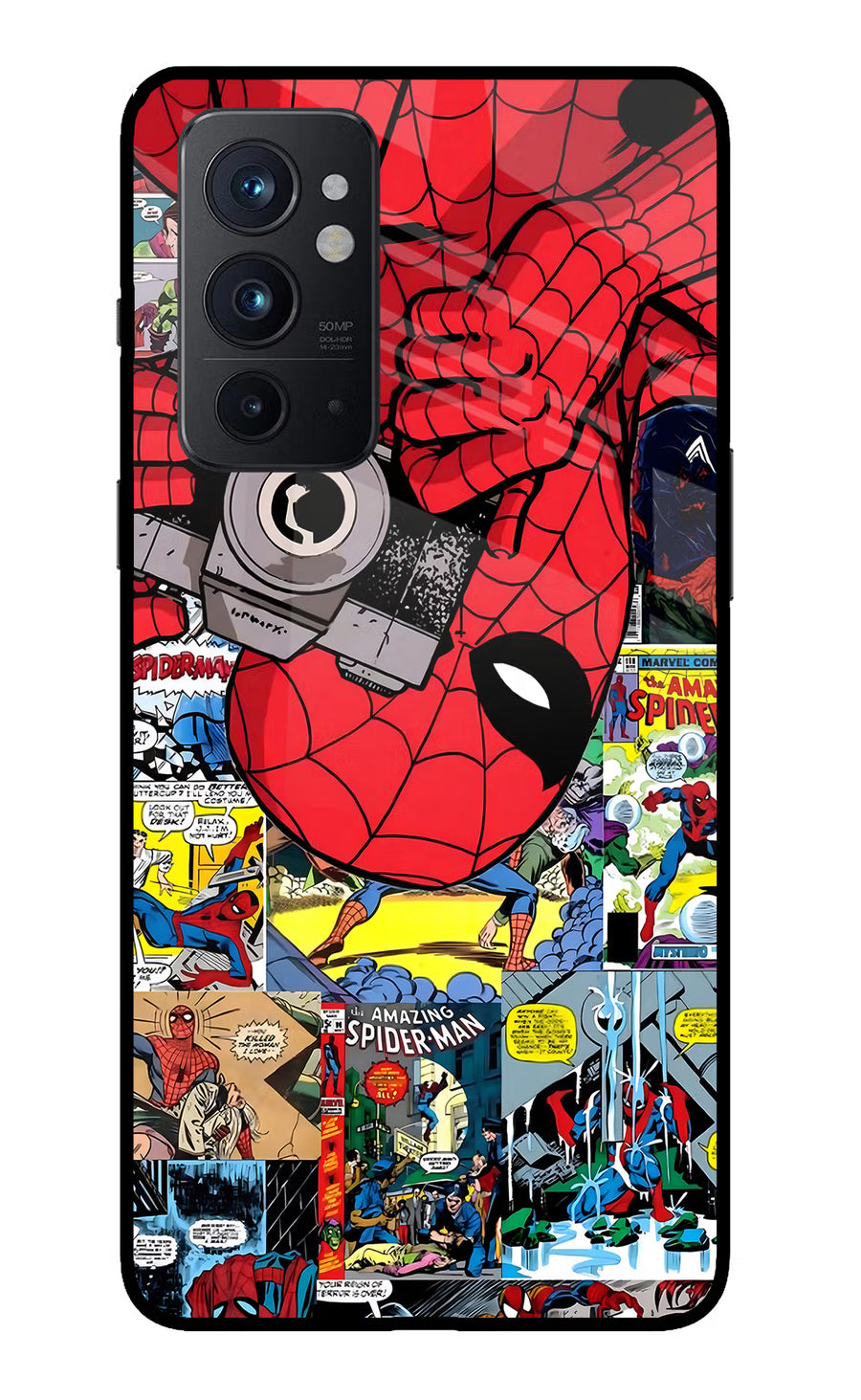 Spider Man Oneplus 9RT Back Cover, Glass case