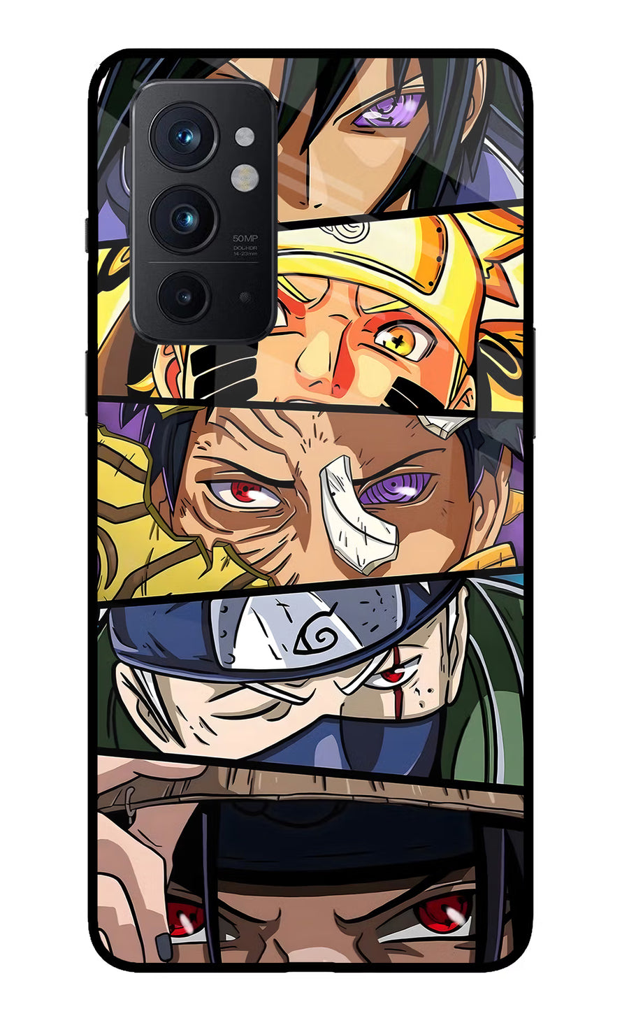 Naruto Character Oneplus 9RT Back Cover, Glass case