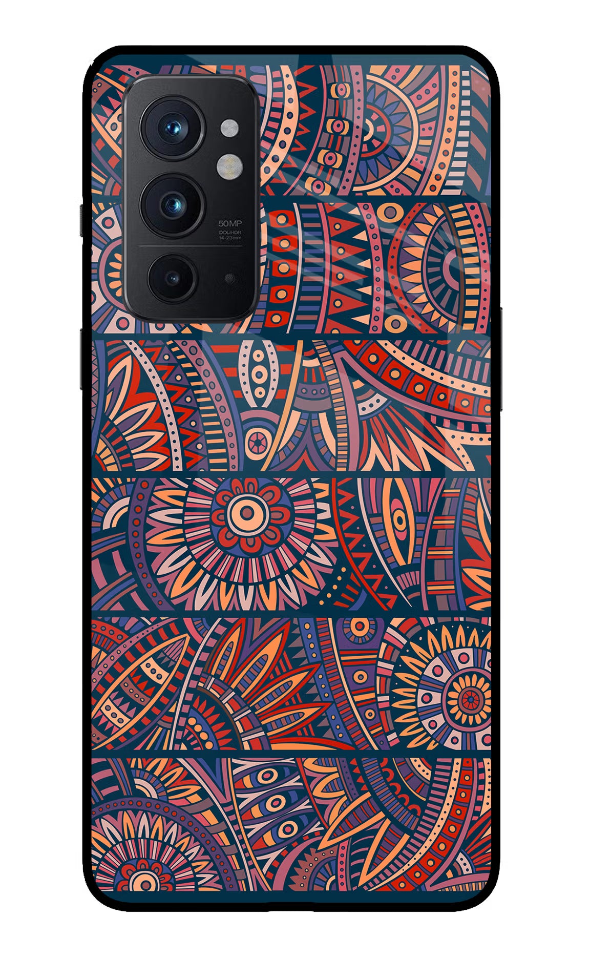 African Culture Design Oneplus 9RT Glass Case Back Cover by Casekaro