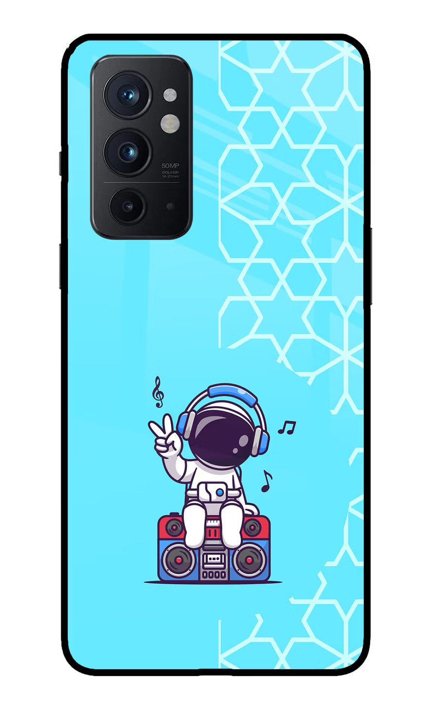 Cute Astronaut Chilling Oneplus 9RT Back Cover, Glass case